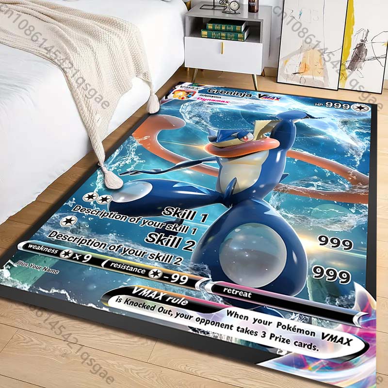 Commercial Printing Usa - 1PC Pokémon Greninja Cards Print Carpet