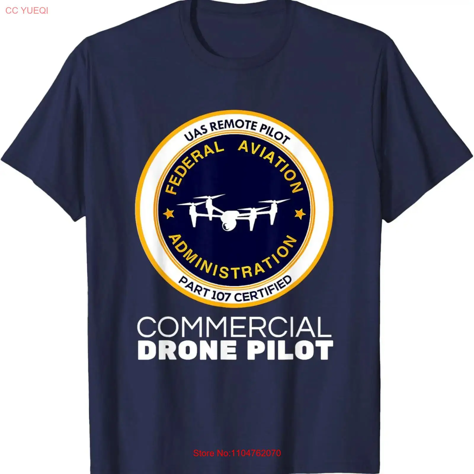 Commercial Printing Usa - FAA Commercial Drone Pilot T Shirt