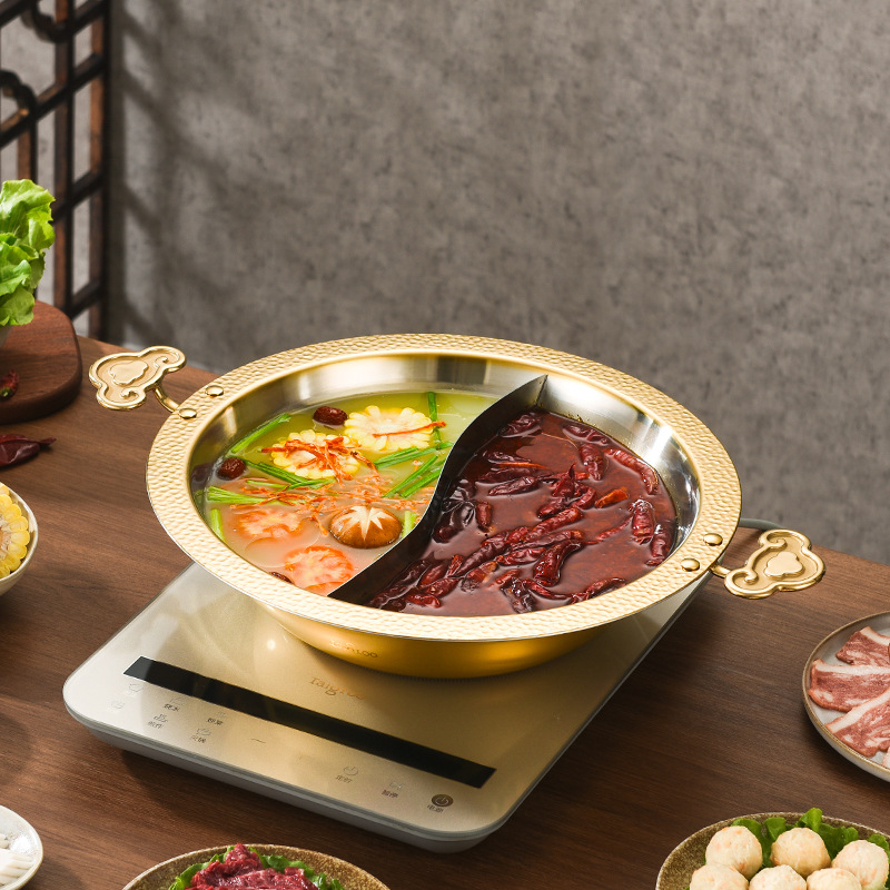 Commercial Printing Usa - Creative Handle Stainless Steel Hot Pot