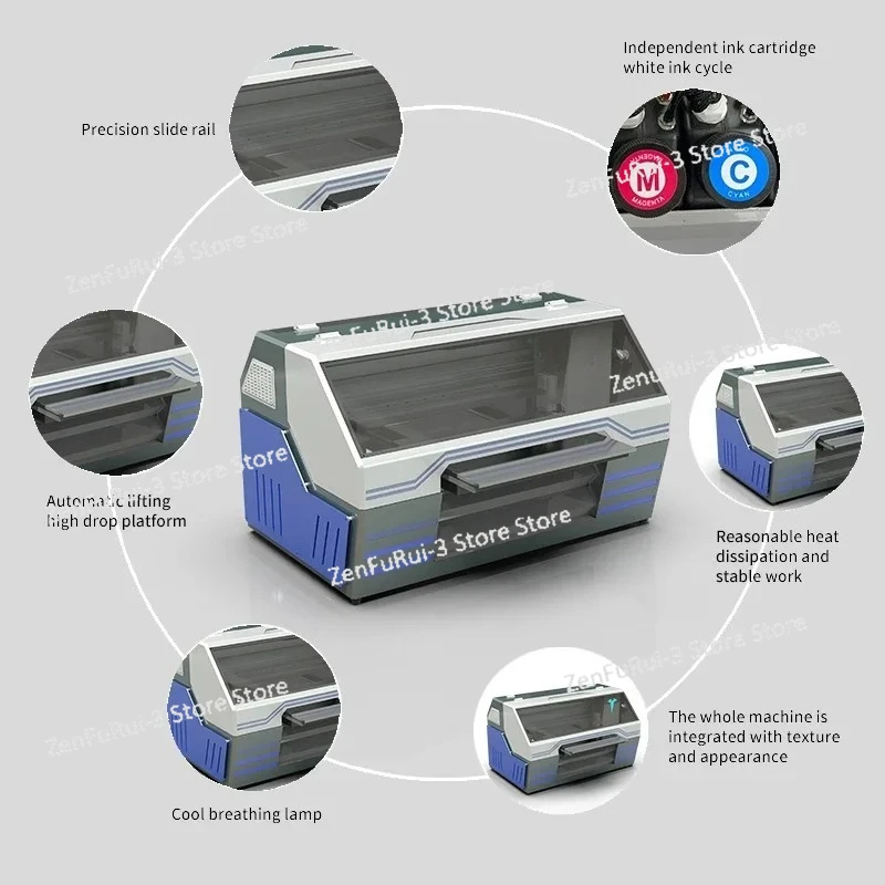 A2 Size UV Flatbed Printer 3D  - огляд і ціна Uv Flatbed Printer
