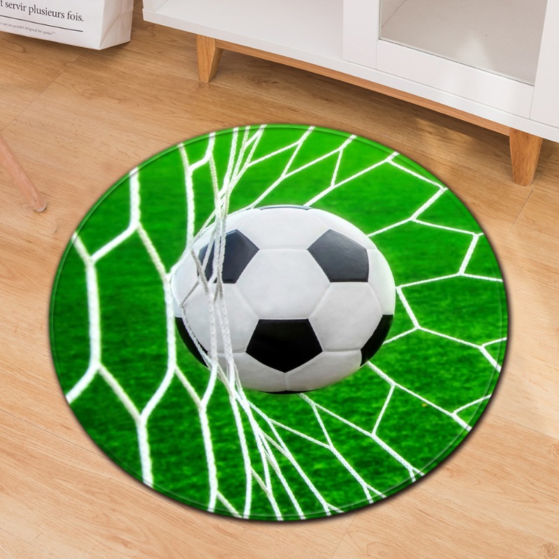 Soccer Theme Round Carpet Spor - огляд і ціна Commercial Printing Usa