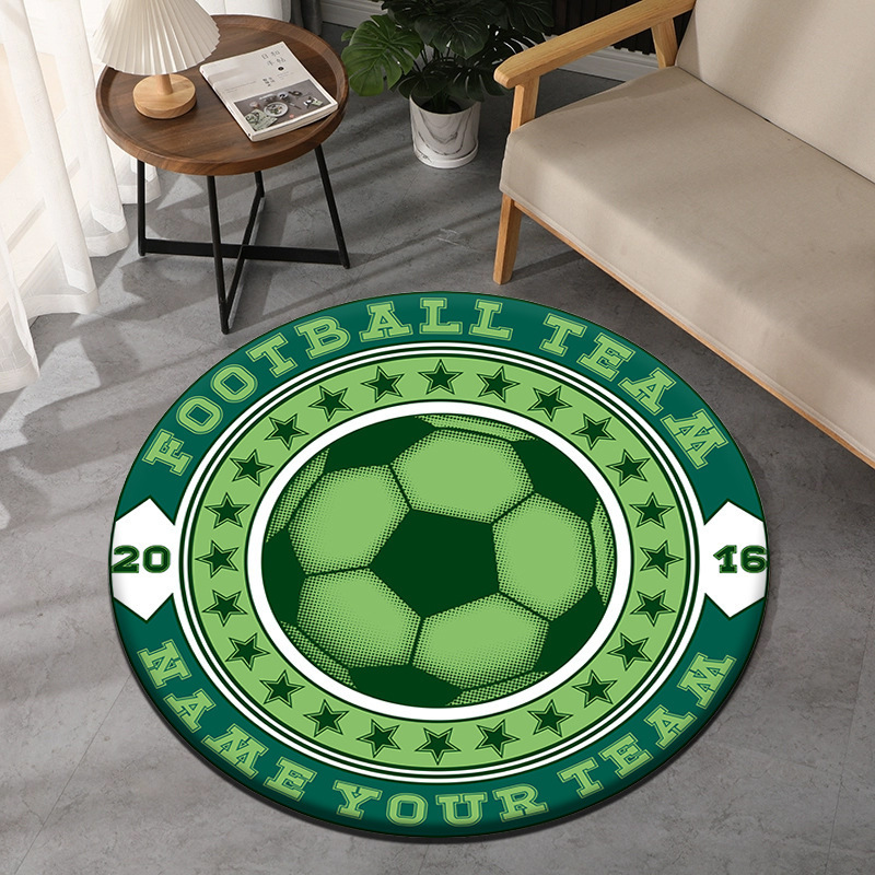 Soccer Theme Round Carpet Spor - огляд і ціна Commercial Printing Usa