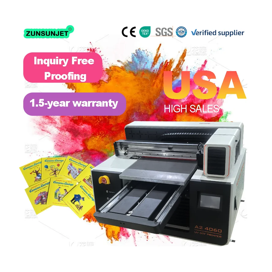 Small A2 Flatbed UV Dtf Inkjet - огляд і ціна Uv Flatbed Printer