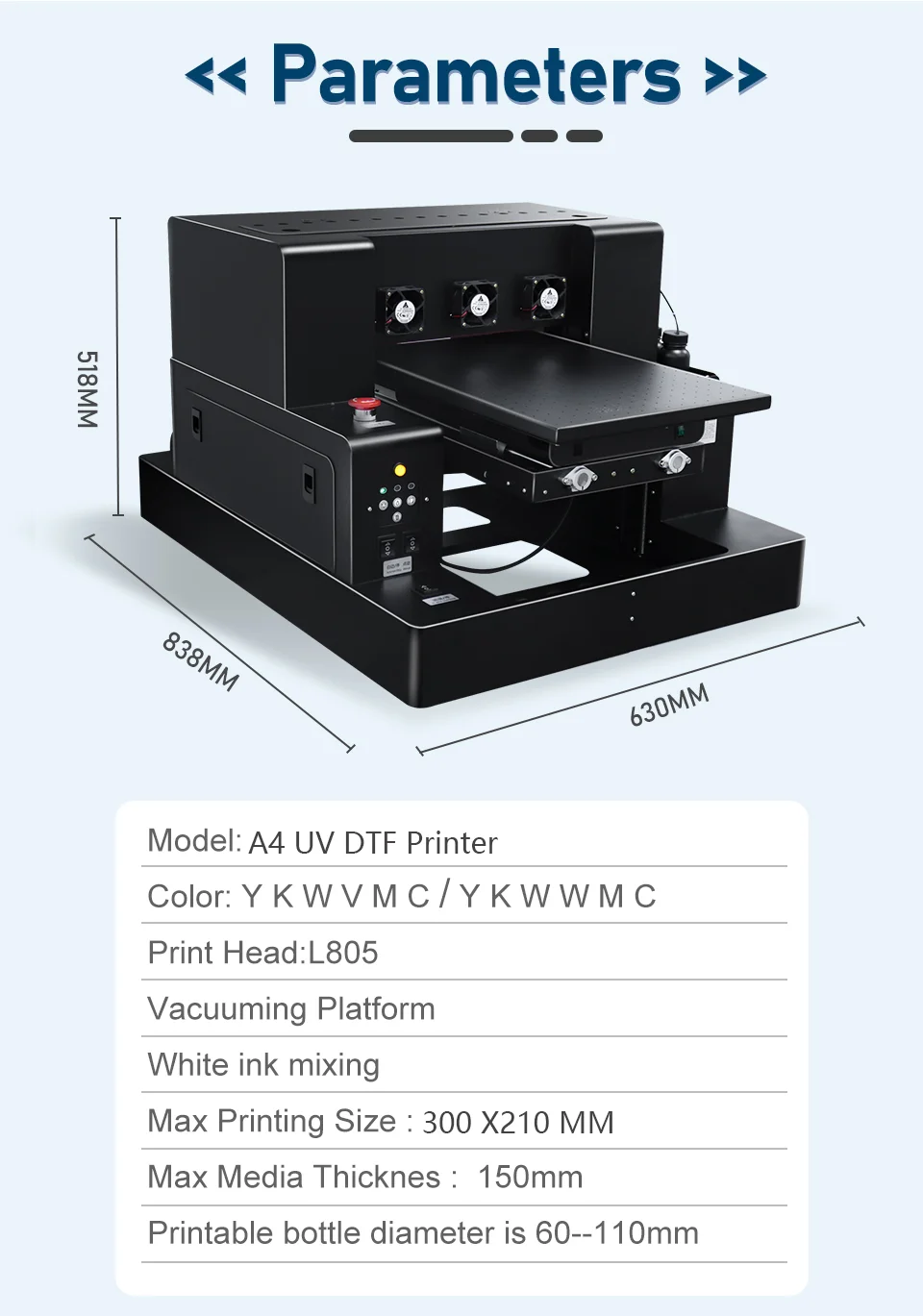 Irtop UV LED Printer A4 UV Fla - огляд і ціна Uv Flatbed Printer